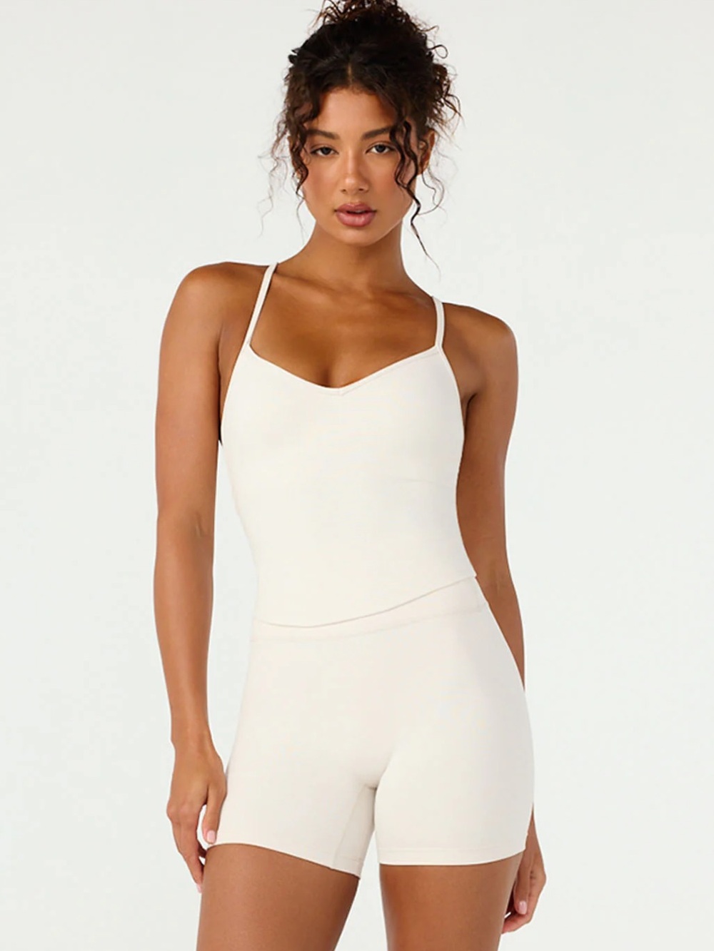NWT CSB CROP SHOP BOUTIQUE Form Addison Tank - Vanilla - Size medium